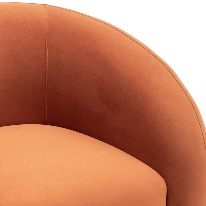 SEYNAR Modern Glam Velvet 360 Degree Swivel Accent Armchair with Tufted Back Set of 2
