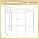 preview thumbnail 5 of 28, Costway Twin Size Loft Bed Heavy Duty Metal Loft Bed Frame with Safety
