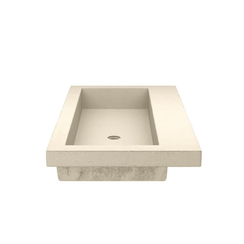 Native Trails Trough 36" Rectangular NativeStone Drop In Bathroom Sink