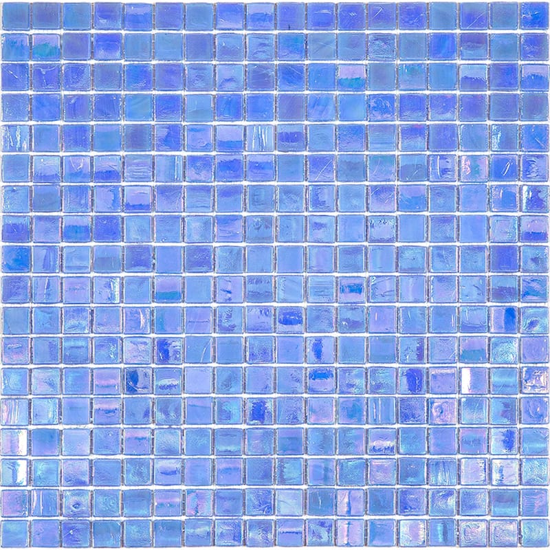 Apollo tile 12" x 12" Skosh Glossy Carolina Blue Glass Tile (18.69 sq ft/case) - 20 Pack