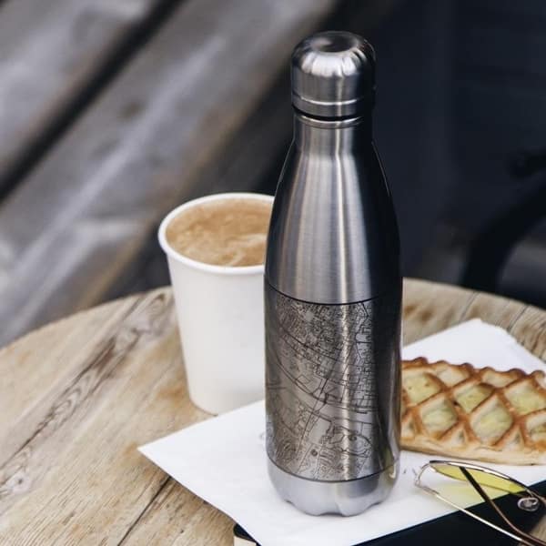 Personalised Water Bottle, Stainless Steel Matt Water Bottle, Personalized  Reusable Metal Art Deco Custom Water Bottle Gym, Sports Bottle 