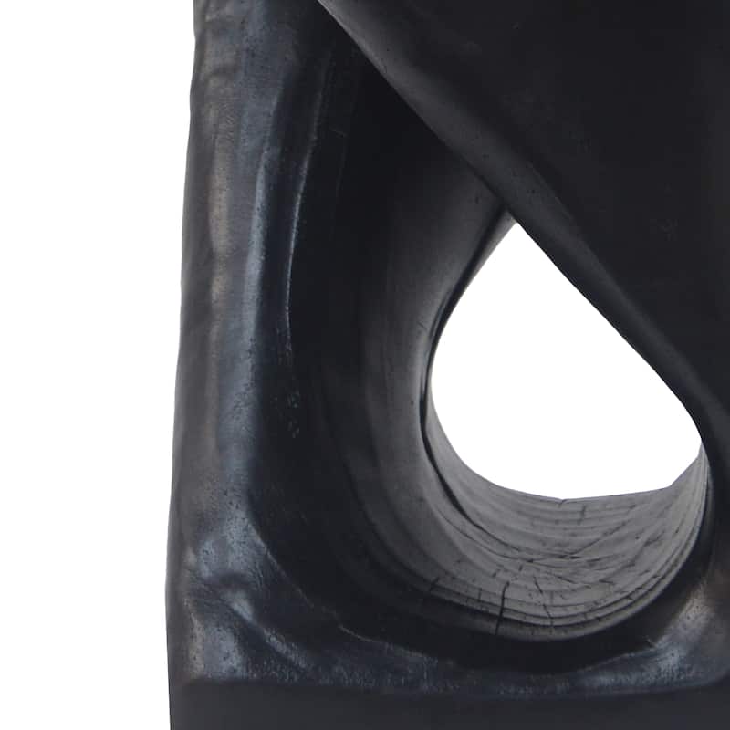 Twist Shape Side table, Wood-like texture