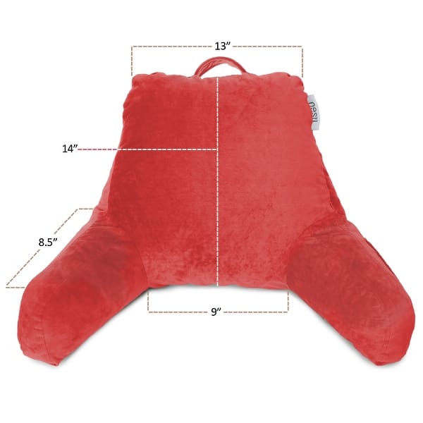 dimension image slide 41 of 62, Nestl Memory Foam Reading Pillow with Backrest, Arms and Pockets