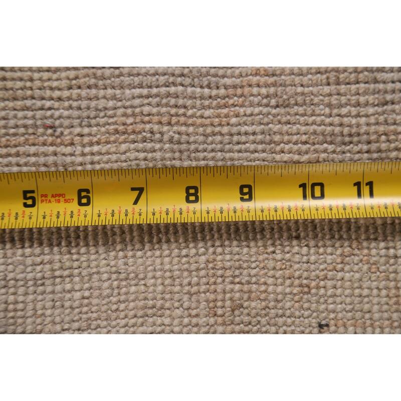 Floral Oushak Turkish Area Rug Handmade Oriental Yellow Wool Carpet - 9'0"x 11'11"