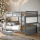 preview thumbnail 2 of 10, Full-Over-Full Bunk Bed with Ladders and Two Storage Drawers