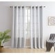 preview thumbnail 51 of 62, HLC.me Madison Faux Linen Textured Sheer Privacy Sun Light Filtering Window Grommet Thick Curtains Panels, Set of 2