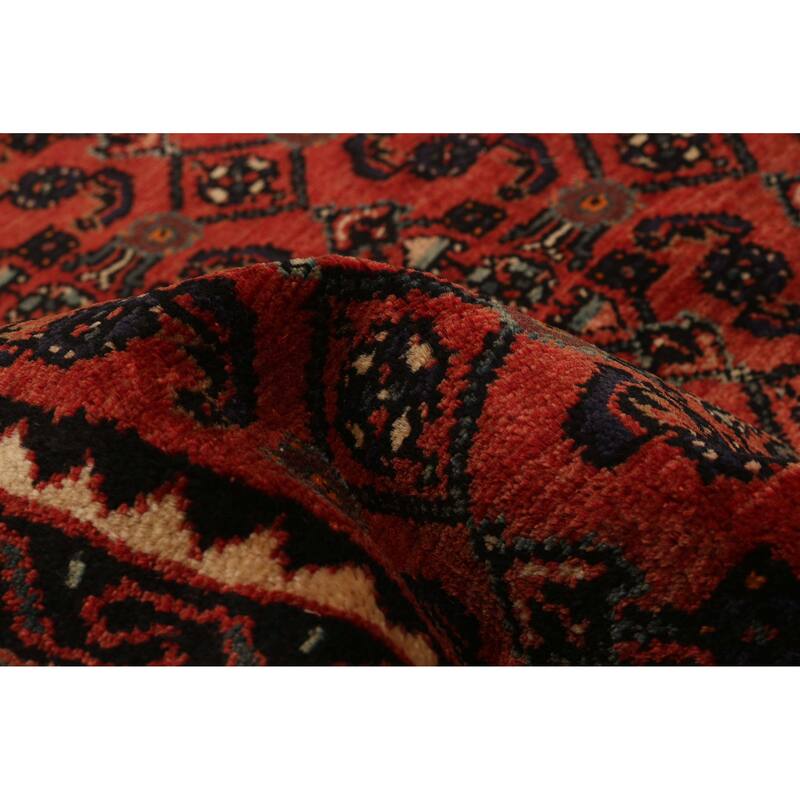 ECARPETGALLERY Hand-knotted Andelz Red Wool Rug - 3'8 x 10'0