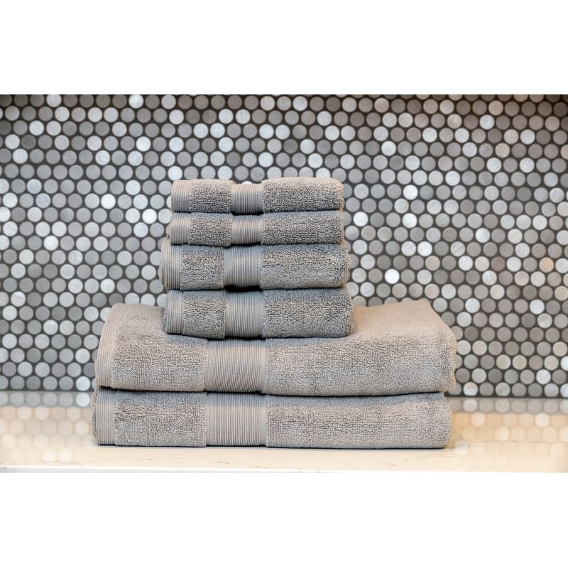 Signature 6-Piece 100 Cotton Bath Towel Set