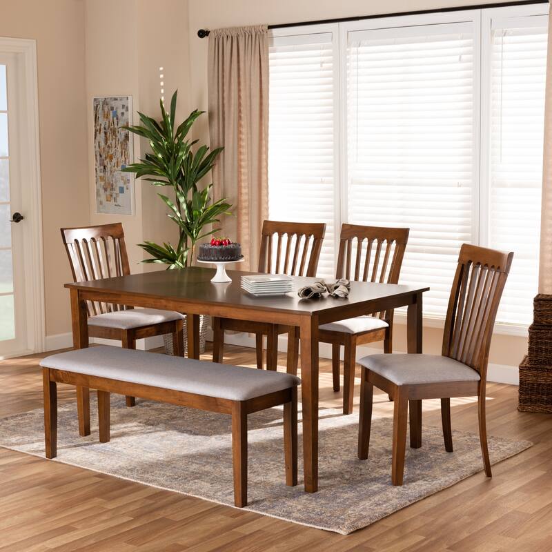 Minette Modern and Contemporary 6-Piece Dining Set