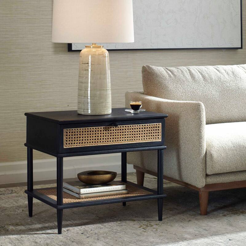 Uttermost Coast Rattan Side Table