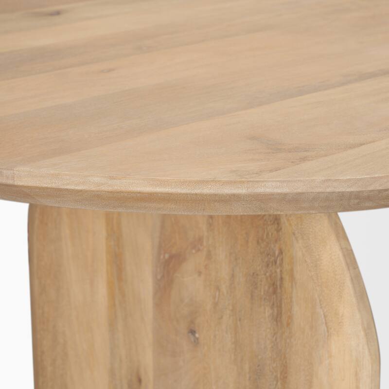 Isla Oval Dining Table w/Light Brown Wood Top & Arched Legs - 86.5L x 39.0W x 30.0H