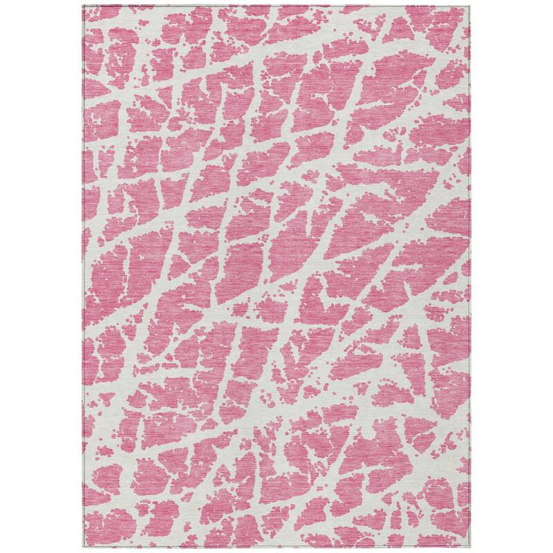Daso Unique Abstract Weather Resistant Classic Meets Modern Outdoor Rug