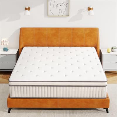 12 Inch Twin Size Hybrid Full Mattress,Memory Foam Hybrid Mattress , Medium Feel Mattress for Pressure Relief