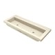 preview thumbnail 74 of 87, Trough 48-inch NativeStone Drop-in Double Bathroom Sink - 48" x 19" x 5" Sand - No Faucet Holes