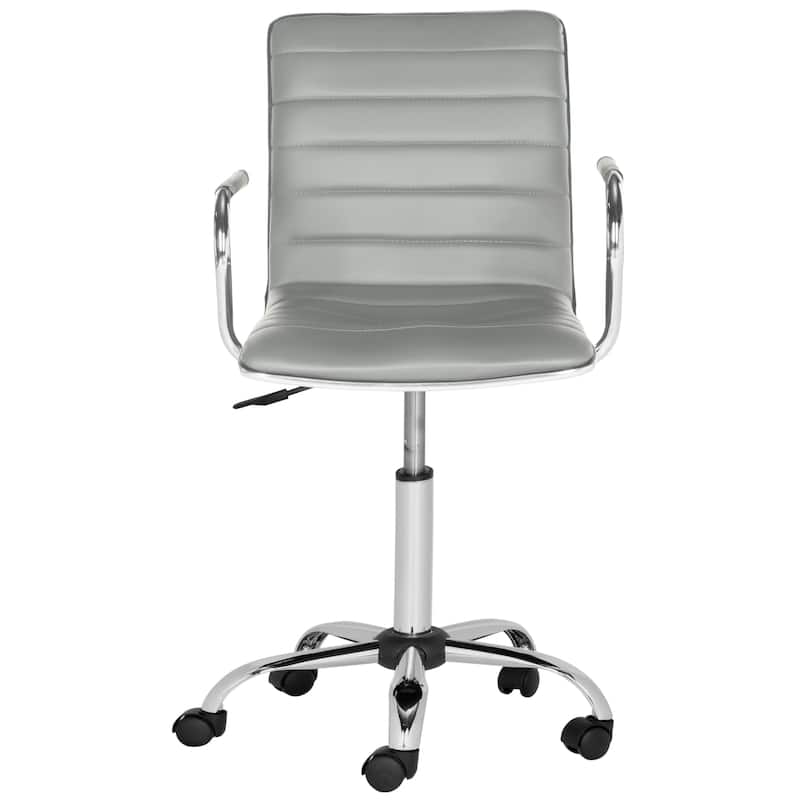SAFAVIEH Kendra White Adjustable Height Office Desk Chair - 22.4" x 19.9" x 35.9" - 22.4" x 19.9" x 35.9" - 22Wx23Dx40H