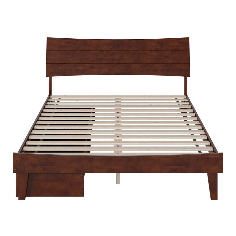 Phoenix Wood Platform Bed with Storage Drawers
