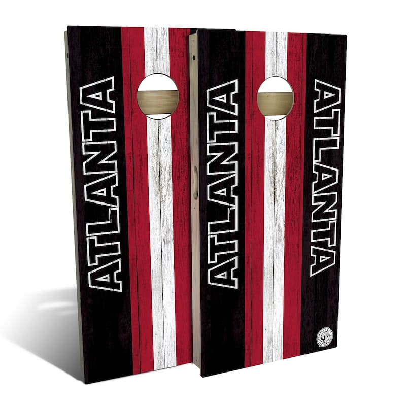 Atlanta Football Outdoor Cornhole Board Set - Backyard 2x4 - NO Accessories