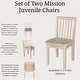 preview thumbnail 5 of 27, International Concepts Solid Wood Mission Juvenile Chairs - Set of 2