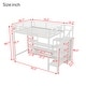 preview thumbnail 6 of 9, Full Size Metal Loft Bed with TV Cabinet, Staircase and Wardrobe