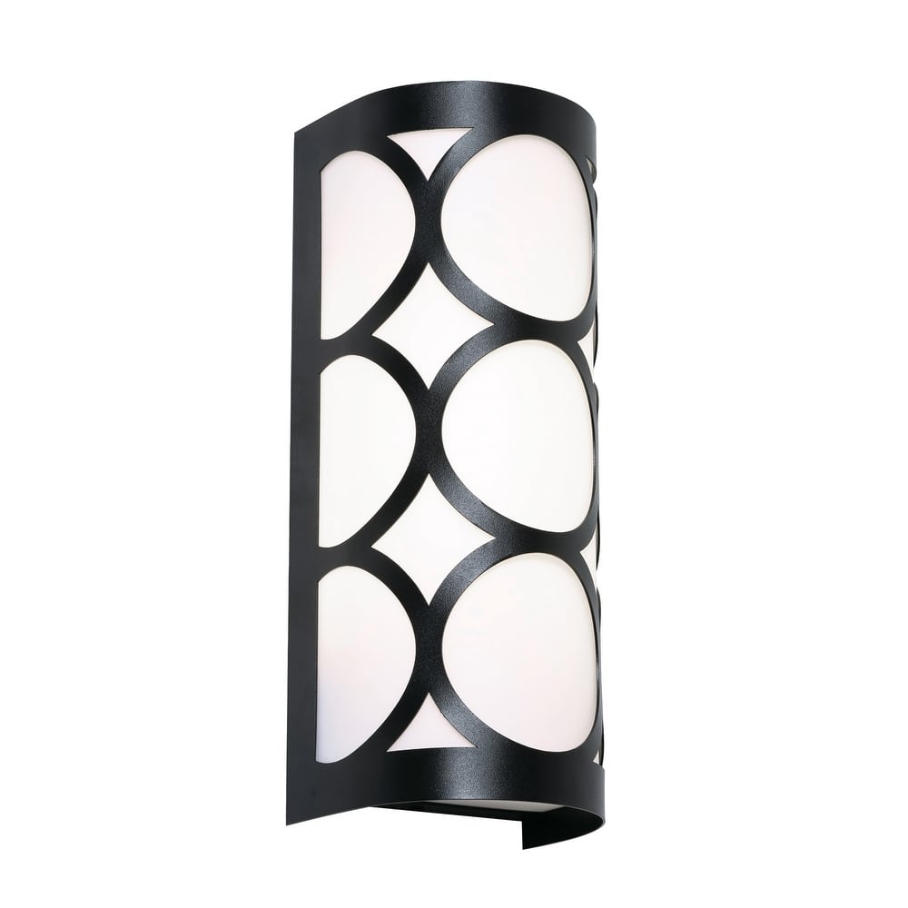 AFX LAKS0513LAJUD Lake 12" Tall LED Wall Sconce with White Acrylic