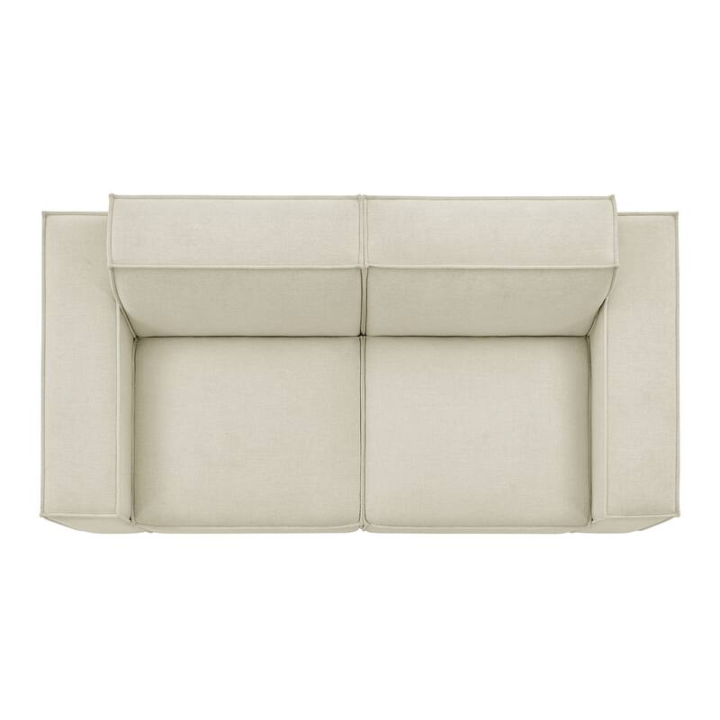 Restore 2-Piece Vegan Leather Modular Loveseat