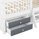 preview thumbnail 28 of 38, Merax House Bed with Roof and 4 drawers