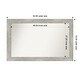 preview thumbnail 68 of 119, Dove Greywash Framed Non-Beveled Custom Wall Mirror, Bathroom Vanity Mirror Outer Size: 52 x 33