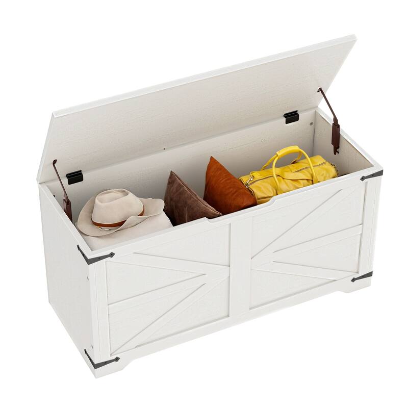 39" Lift-Top Storage Chest Storage Bench Organizer for Entryway, Bedroom, Living Room