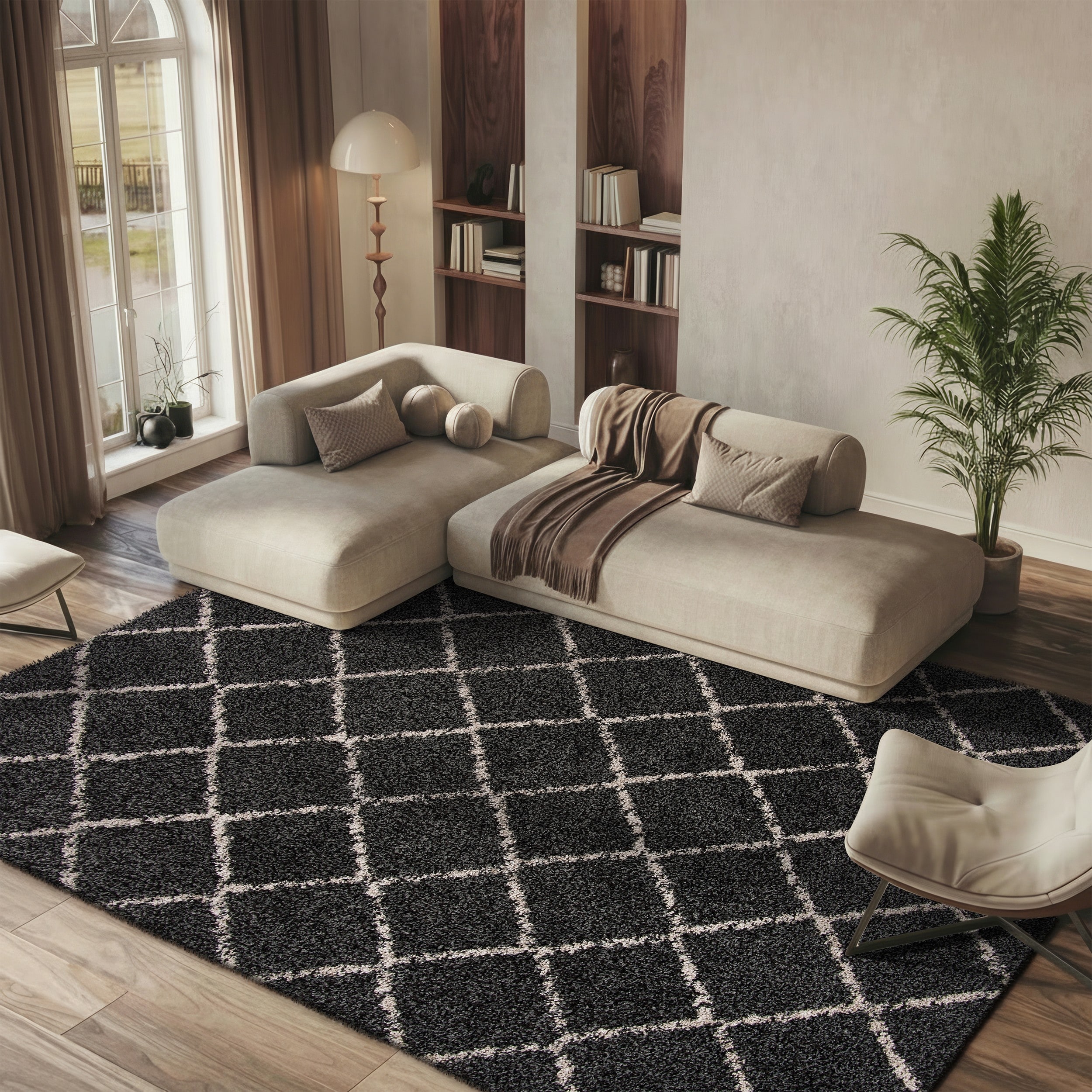 SAFAVIEH Arizona Shag Michiko 1.2-inch Thick Rug