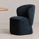 preview thumbnail 2 of 20, NADAAL STUDIOS Draven, Rolling Dining Chairs with Performance Upholstery - 24 X 26 X 33