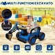 preview thumbnail 20 of 19, Ride On Excavator for Kids, 4WD Electric Excavator Toy