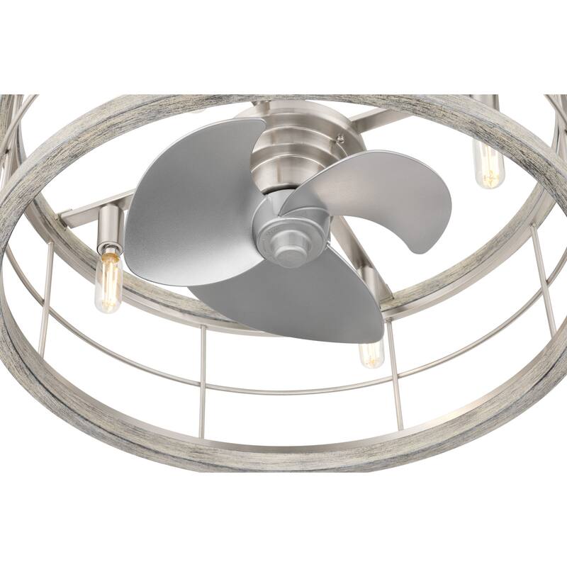 Hunter 22 inch Bridgette Fandelier Ceiling Fan w/ Light, Remote - Modern, Industrial, Farmhouse - Small Spaces