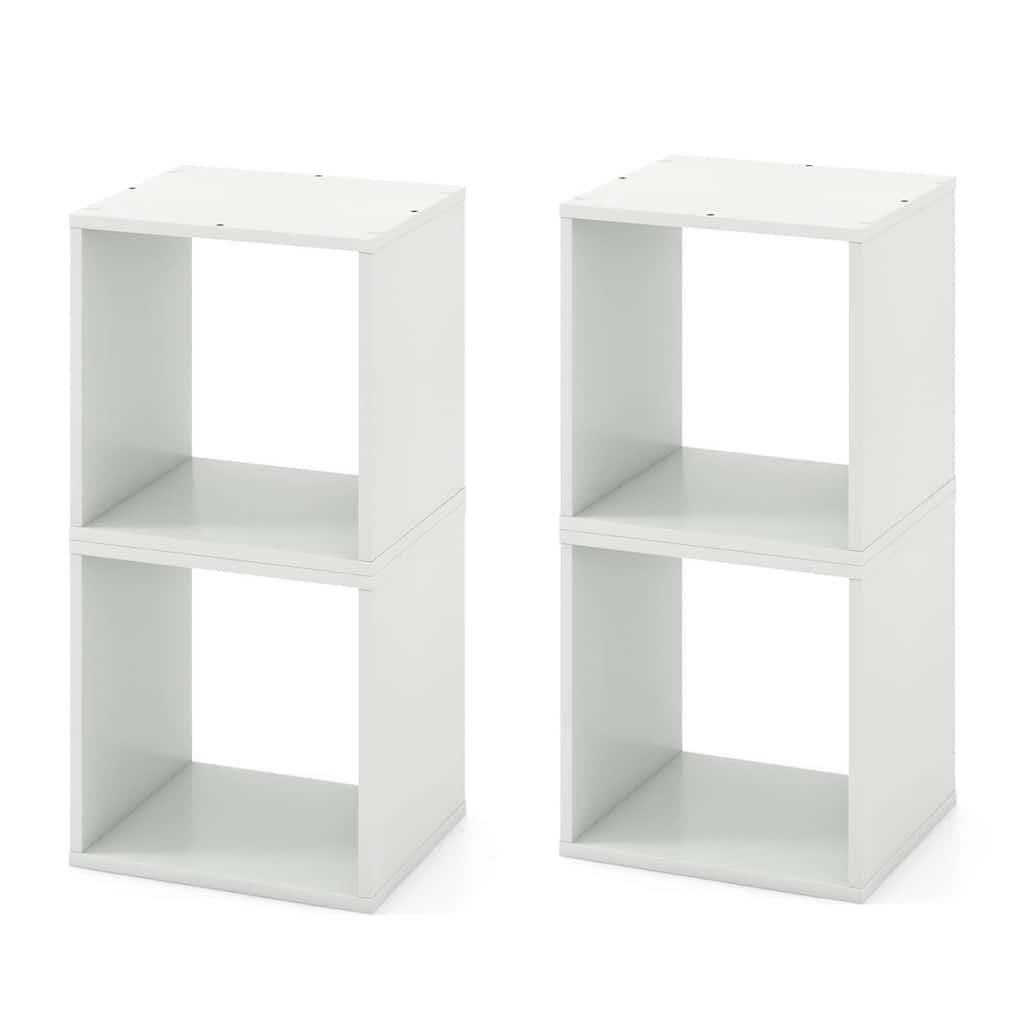 Gymax Cube Storage Organizer Set of 4 Combination Lattice Cabinet