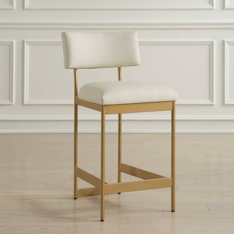 Uttermost Apsley Gold Counter Stool - 18.00" W x 36.75" H x 22.50" D