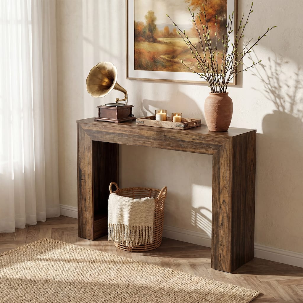 Console Table, Narrow Entryway Table, Small Sofa Table Behind Couch for Space Saving, for Living Room, Entryway, Hallway