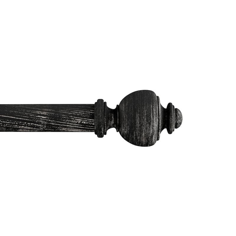 1-Inch Decorative Modern Urn Finial Curtain Rod by Lavish Home