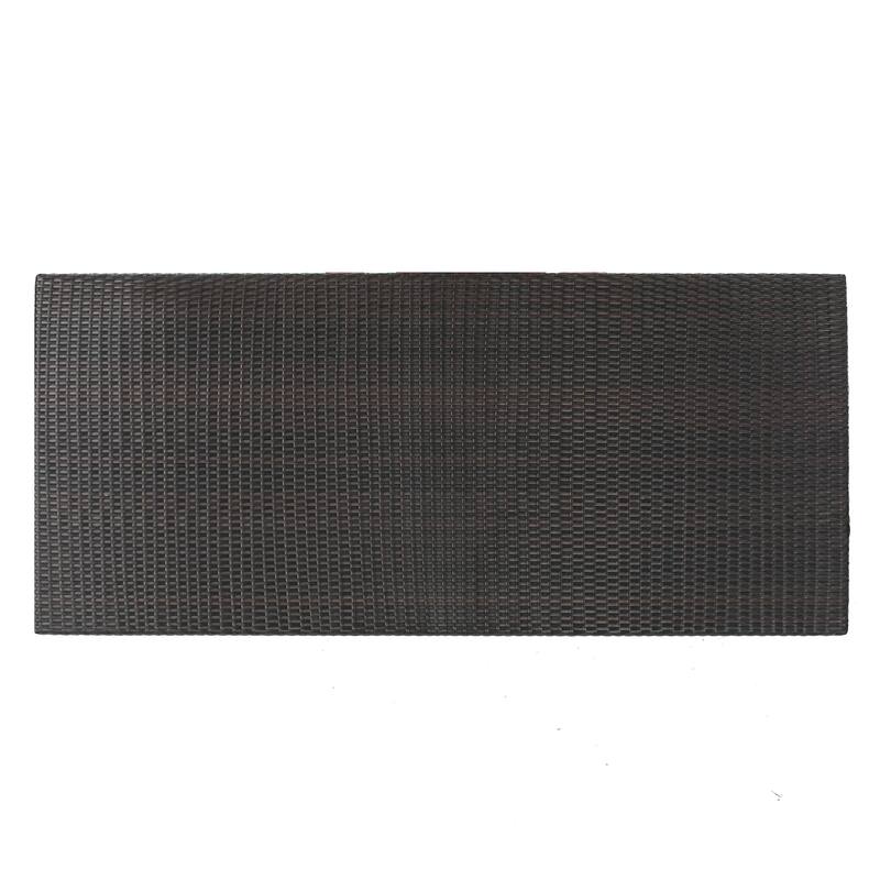 Christopher Knight Home - Modern 9-Piece Outdoor Wicker Patio Dining Set with Rectangular Rattan Table and Stackable Chairs