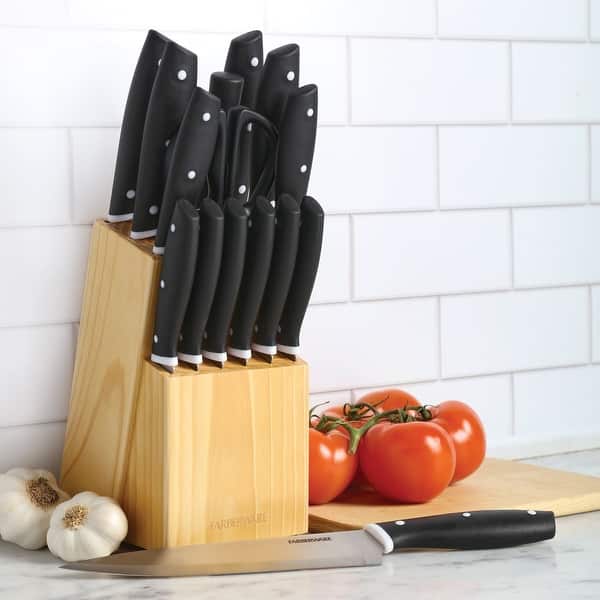 Farberware 15 Piece Cutlery Set with Natural Block N/A Bed Bath & Beyond 39576848