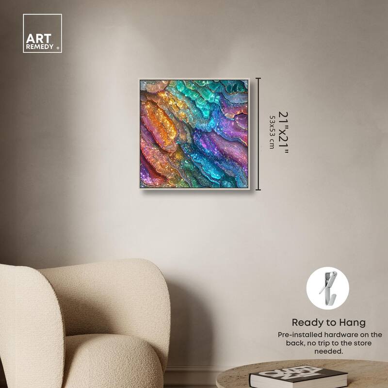 Glittering Spectrum I Canvas by Art Remedy