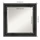 preview thumbnail 20 of 33, Beveled Wood Bathroom Wall Mirror - Rustic Pine Black Frame Outer Size: 25 x 25 in