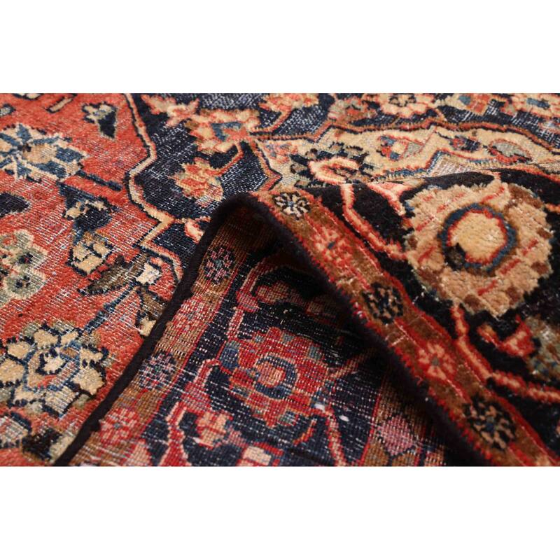 ECARPETGALLERY Hand-knotted Antalya Vintage Dark Copper Wool Rug - 4'2 x 6'7