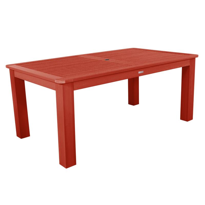 HIGHWOOD Rectangular Dining Height Outdoor Table 42"x72" - Rustic Red