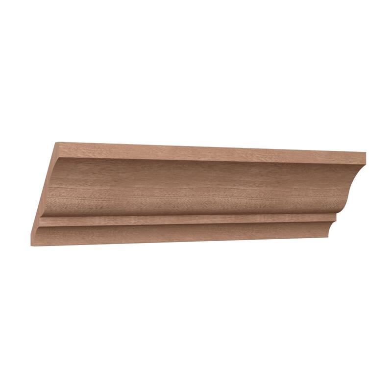 WM48: 3-1/3-in H x 2-2/3-in P x 4-1/4-in F x 96-in L Americraft Solid Hardwood Stain Grade Crown Moulding