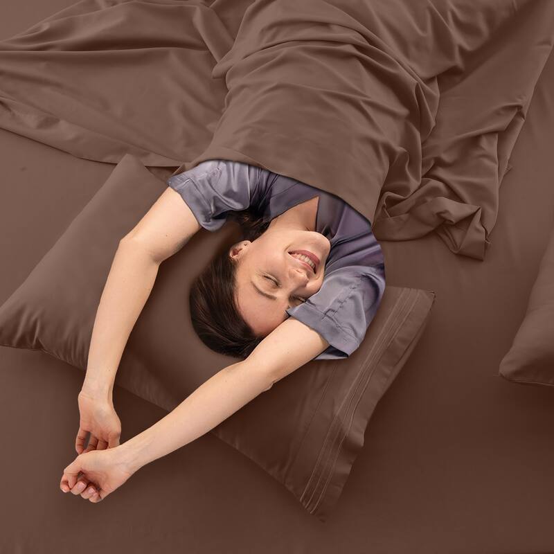 6 Piece Bed Sheet Set Deep Pocket Ultra Soft Microfiber Bedding Sheets