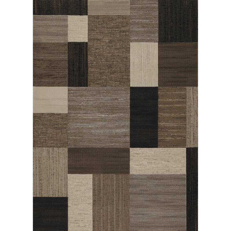Delta Spatial Brown-Multicolor Area Rug