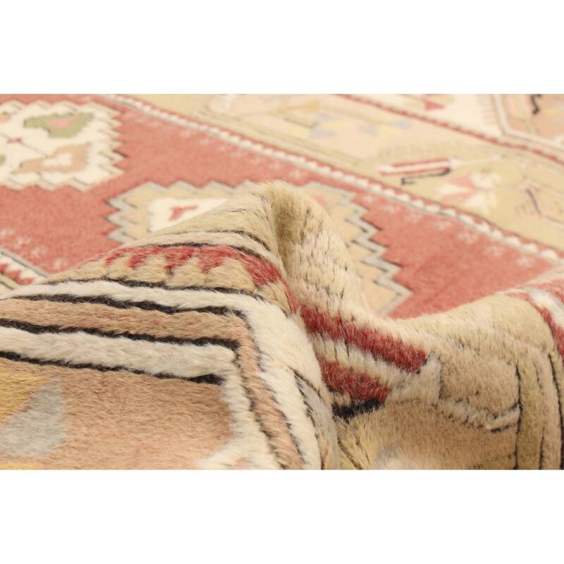 ECARPETGALLERY Hand-knotted Andelz Red Wool Rug - 3'11 x 7'0