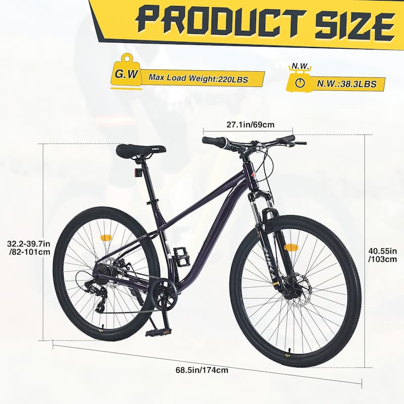 27.5 Inch Wheels 8 Speed Mountain Bike,Front Suspension