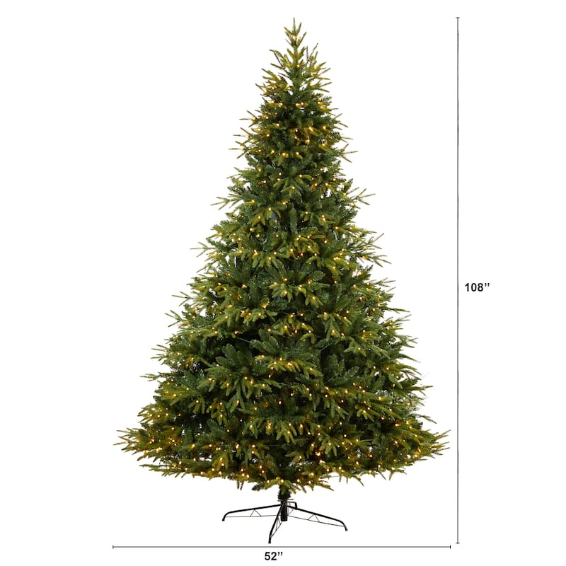 9' Colorado Mountain Fir Artificial Christmas Tree Multi LED - 9 Foot