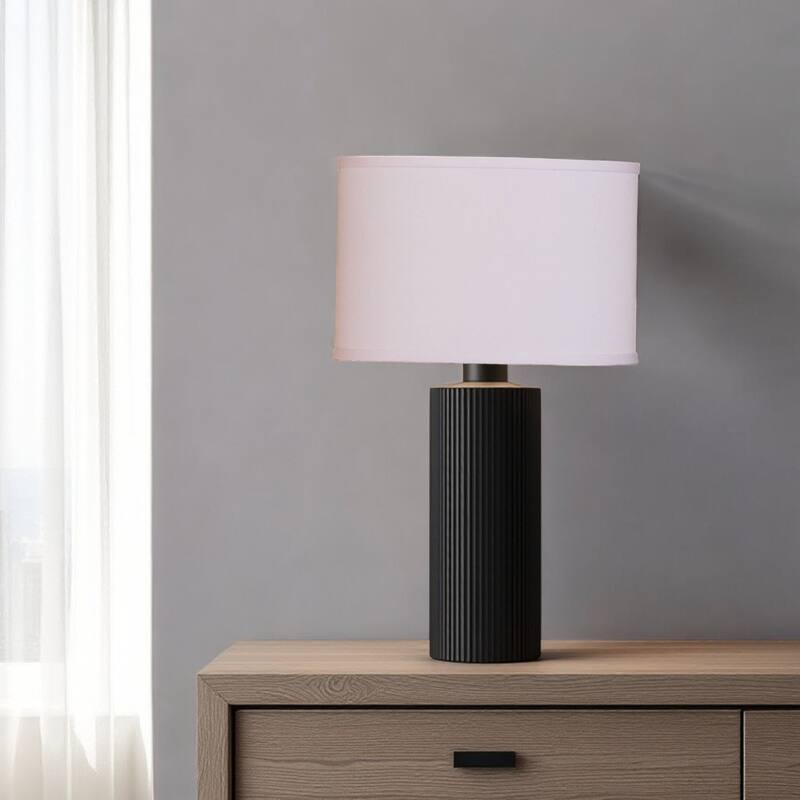 HomeRoots White No Slub Innsbruck Oval Lamp Shade - 9" L x 14" W x 9" H