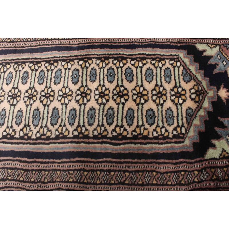 ECARPETGALLERY Hand-knotted Finest Peshawar Bokhara Light Khaki Wool Rug - 1'1 x 3'0